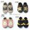 China factory cartoons animal leather toddler shoes soft sole new born baby shoes