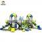 Hot sale kids plastic slide and swing set for house