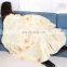Summer Party Realistic Giant Food Blanket Burrito Wrap Blanket Super Soft Fleece Round Throw Beach Towel