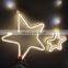 Led string star night decor neon light wall lights indoor for christmas decoration wedding decorative holiday lighting