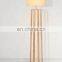 Wood and fabric tripod floor lamp standing lamp lighting