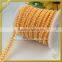 Gold metal crystal trim hotfix epoxy resin neck rhinestone chain designs FHRS-036