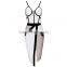 Summer dress 2015 new fashion women strap white beige black V neck women sey mini evening party bandage Dresses Bandage Bodycon