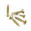 Countersunk Head Zink Chipboard Screw Yellow C1022 Chipboard Screw Flat Head Nail