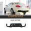 Узел заднего диффузора из углепластика для BMW F10 M-Tech M Sport 535i 550i 2010-2016