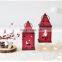 Vintage Red Candle Lantern Christmas Mini Lantern Retro Lantern Candlestick Decoration For Festival Celebration