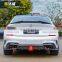 For BMW Carbon fiber rear diffuser rear bumper lip  3series G20 Splitter Diffuser with LED