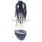 Latest fashion girls fancy tassel high heel back zipper ankle sandals for girls