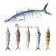 Amazon 18cm 38g High Quality New Design 8 Sections Sinking Multi Jointed Hard Fishing Bait