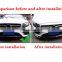 Honghang Gloss Black Front Bumper Lip Body Kit Spoiler, Front Splitters For E Class W213 E200 E300 E320 2016-2019
