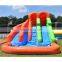 Customized amusement water park with slide for kids inflatable slide pool