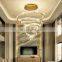 Modern Crystal Chandelier Spiral Sphere Rain Drop Ceiling Fixture Chandelier Light For Living Room Hotel Hall
