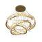 Modern Crystal Chandelier Spiral Sphere Rain Drop Ceiling Fixture Chandelier Light For Living Room Hotel Hall