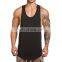 Custom design two tone gym tank top fitness wear stringer vest for men