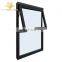 YY hot sale aluminum double glazed handle awning window with fixed panel