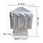 60 80 100 120150mm square pipe column cap iron lotus column head guardrail stair column decoration accessories