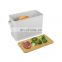 Amazon hot sale storage food container kitchen bamboo bread box bin with bamboo cutting board lid