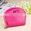 Stock Wholesale Orange Fuschia Pink Yellow Pantent PU Women Lady Fermale Coin Wallet