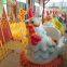 Large outdoor amusement equipment theme park kids train ride electric chicken run track train