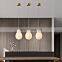 2024 New Design Natural Marble Supermarket Cafe Hotel Villa Light Luxury Led Alabaster Chandelier Pendant Light