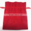 transparent packing pouch/velvet drawstring bag for mobile wrapping