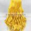 wholesale high quality 80CM long gold wave Lolita women fashion party synthetic hair wig