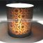 hot sale eletroplated silver & laser engraving Hollowmas glass candle holders