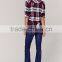 Ladies Autumn Cotton Plaid Shirt for Women