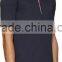 Low Price Embroidery China Men Wholesale Cotton Polo T-shirt in Black Color