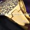 ladies fashion bracelet leopard stylist crystal 18k gold filled cuff bangle