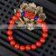 Red Cinnabar bead stretch bracelet for women girls 12styles
