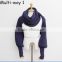 Men and Women Solid multi Scarf with Sleeves Crochet Knit Long Soft Wrap Shawl Scarves