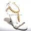 White women stylish high heel shoes Modern ankle women shoes Women shoes summer sandals