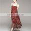 ladies red long slip dress wholesale