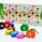 EN71 high quality wooden beads toys OEM/ODM educational colorful wood gift toys for kids