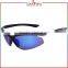 Laura Fairy Italian Brand Name Innovative Black Half Frame Thin Temple Sport Sunglasses