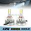waterproof car led headlight bulb 42W 3600LM 9006 inquto lighting system