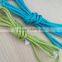 Chromatic polyester polypropylene braided rope with metal buckle