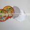 Aluminum paper lid for instant noodle bowl