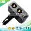 2 way 800mA 12v cigarette lighter plug with USB