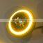 flashing 50W 5.75 Inch Motorcycle projector LED Headlight Angle Eye DRL flashing halo 5 3/4" Head Lamp for Harley Davidso-n