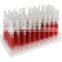 Pack of 60 Wholesale Promotional Personalised Novelty Fake Needle Ballpoint Pen Red Syringe Pens for Halloween Costume Accessory