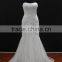 Real factory sample! Soft tulle drapping nice mermaid lace wedding dress