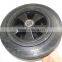 Rubber wheels 8 inch for waste bin wheel for trash bin