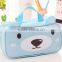 2016 cute bear design cosmetic bag with handle for travel storage