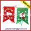 Hot New Products Customized Outdoor Promotional Green With White Decorative Outdoor Flags