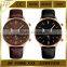Luxury Men Leather 6 Hands Date Moon watch Analog Waterproof Watch