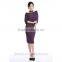 Wholesale Elegant 3/4 sleeve style high waist pencil women skirt suit for summer