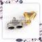 shiny gold stainless steel diamond charms accessories for women bracelet