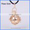 Copper Musical Sound Bell Ball Mexico Angel Women Pregnancy Hollow Chime Box Cage Necklace Openable Pendant BAC-M007